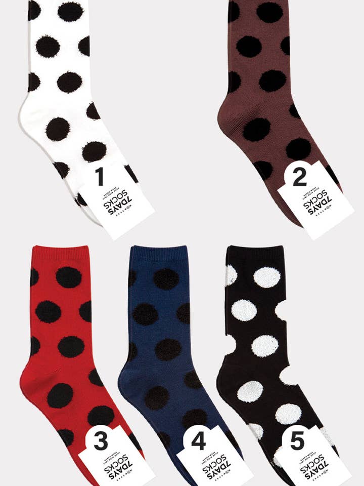 7DAYSSOCKS - Wholesale Socks - Women's - Women's Crew Fuzzy Dot Socks
