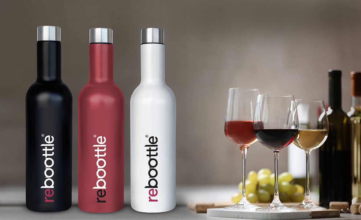 Reboottle - Wholesale Water Bottle - botella de agua de acero inoxidable NEGRA 750ml5