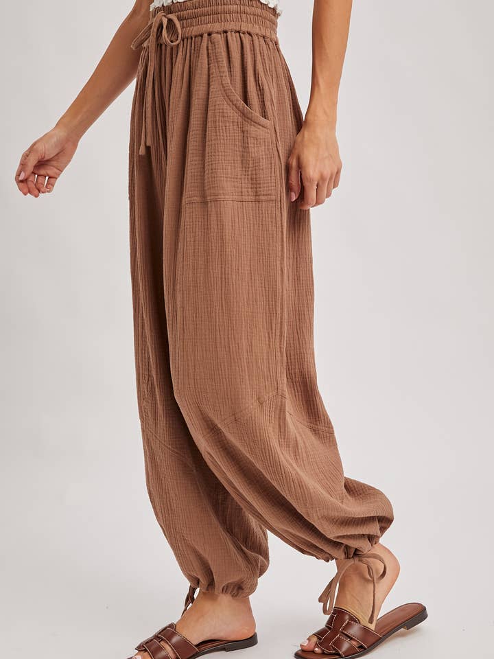 Bluivy - Wholesale Pants - Women's - JOGGER HAREM DRAWSTRING PANTS13