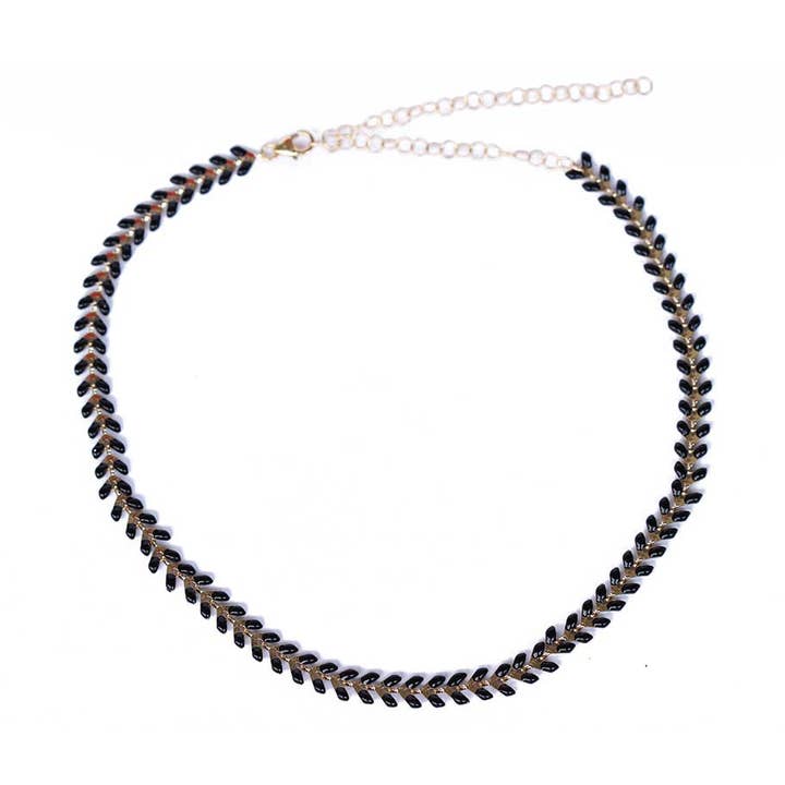 Black Wheat Choker | Kaimu for wholesale by Chains By Lauren