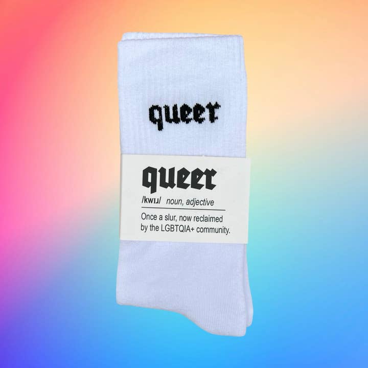 QUEER Sokken wit/zwart voor wholesale door Keller Kreuzberg GmbH