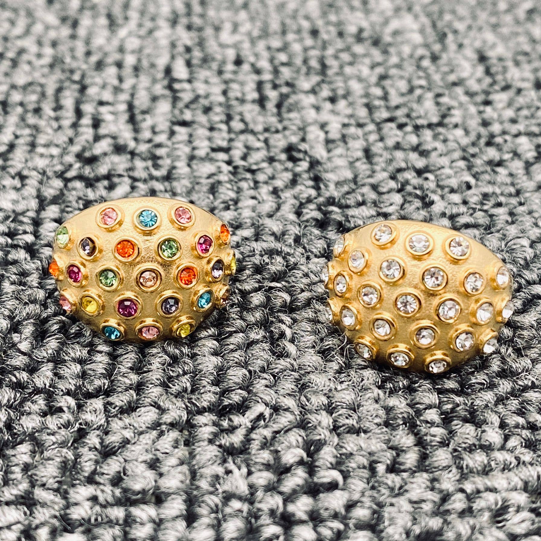 Mio Queena – Großhandel Mehrsteinige Ringe – Ring mit farbigem Zirkon-Blasendesign, 18 Karat vergoldet — FGS5