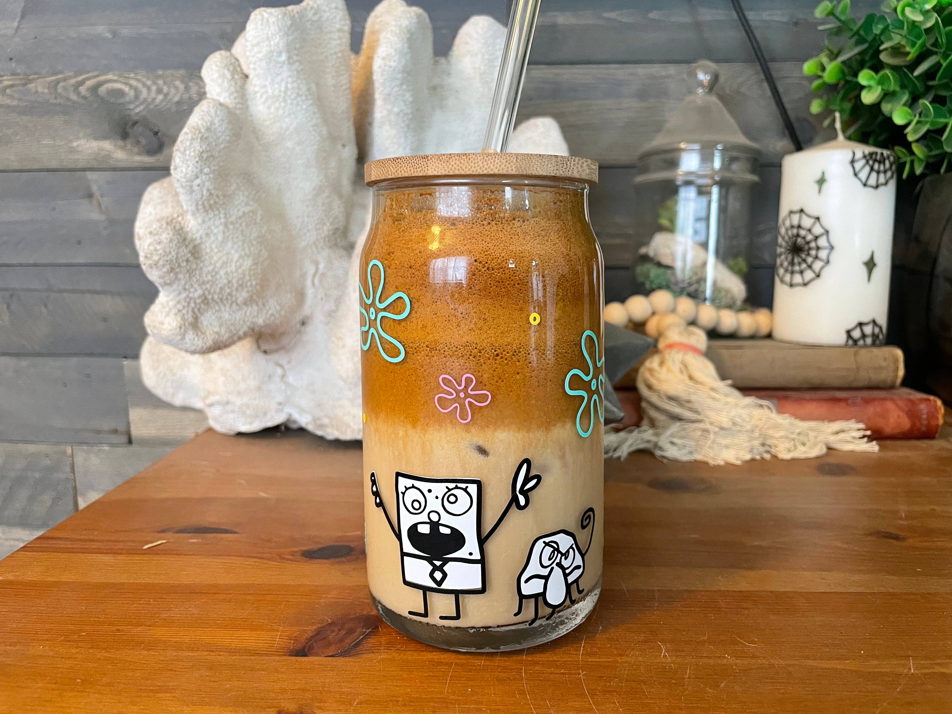 Mickee Mariee – Engroshandel Drikkeglas/kop – Doodlebob Glas Dåse - 16 eller 20 oz Ice Coffee Cup2