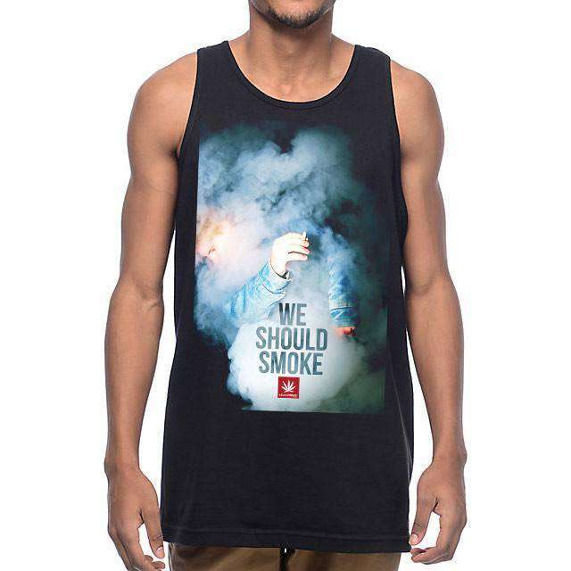MENS WE SHOULD SMOKE TANK for wholesale by StonerDays Apparel