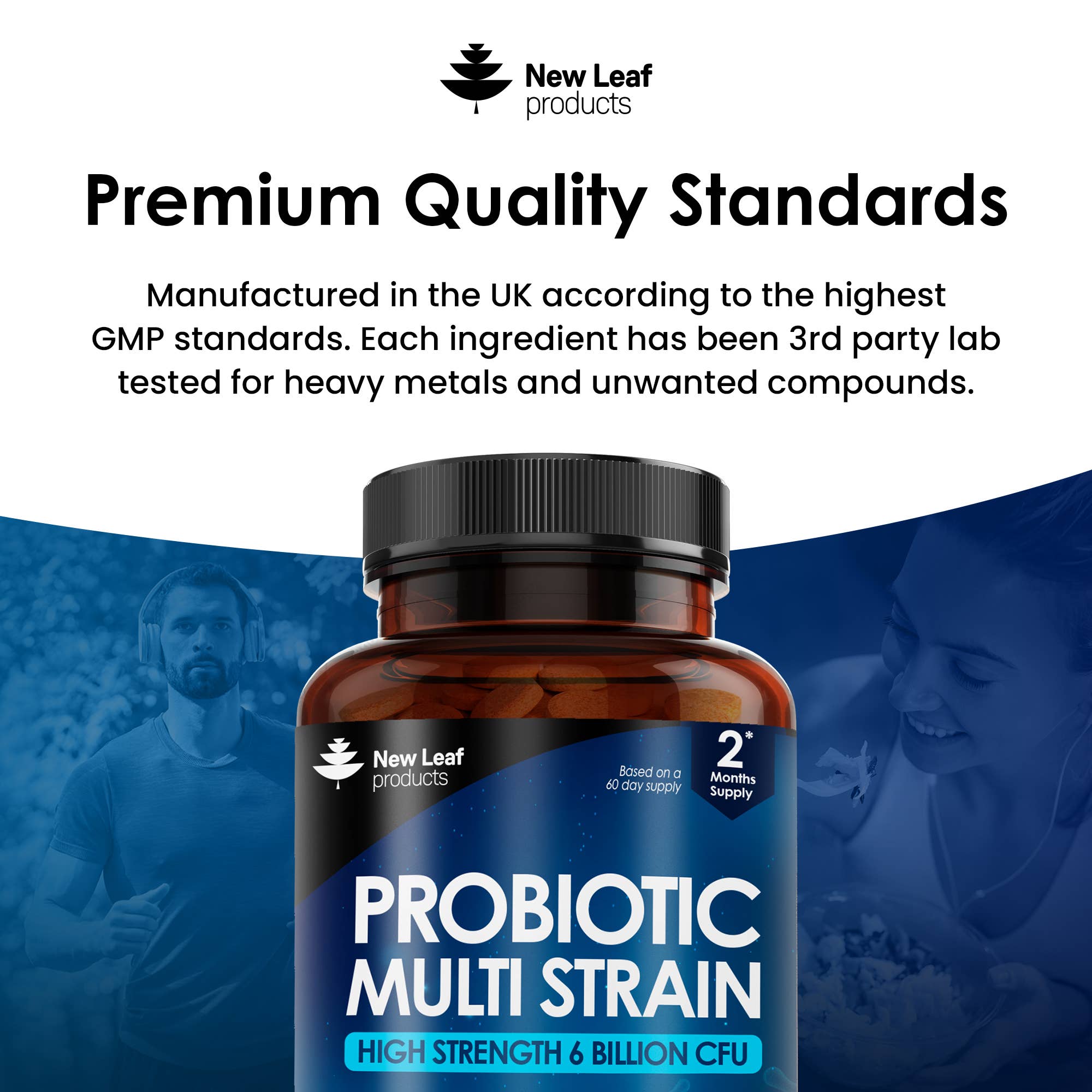 New Leaf products Ltd – wholesale Oral supplement/vitamin – Probiotic Multi-Strain High Strength Tablets Digestive & Gut4