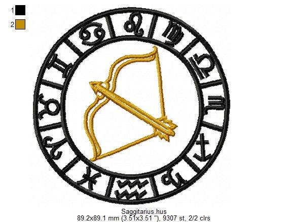 Holiday Traditions - Wholesale Baseball Cap - Unisex - Zodiac Symbol Embroidered Hat/Cap - Black - Buckle back9