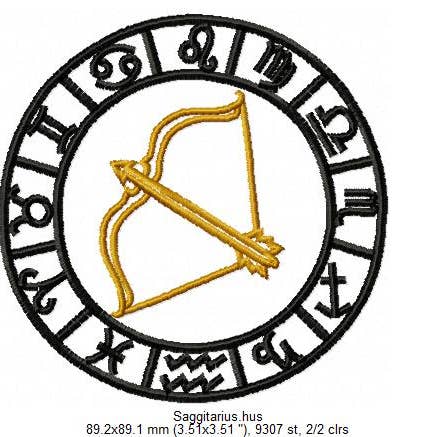 Holiday Traditions - Wholesale Baseball Cap - Unisex - Zodiac Symbol Embroidered Hat/Cap - Black - Buckle back9