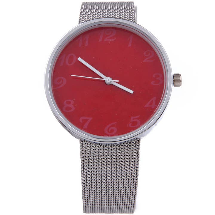 Black M|s Mesh Band Watch for wholesale on Faire