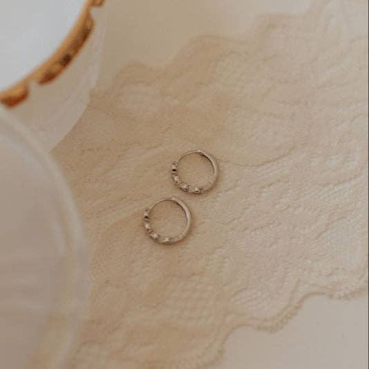 Mauve Jewelry Co. - Wholesale Huggie Earrings - May Raindrop Hoops6