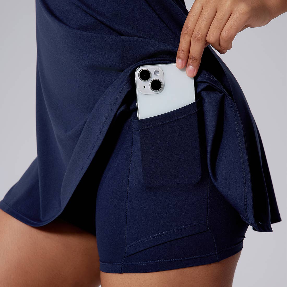 Sodalemon – wholesale Sportklänning – Dam – Sodalemon damset tvådelad rygglös klänning med utskurna detaljer för yoga, löpning och tennis8