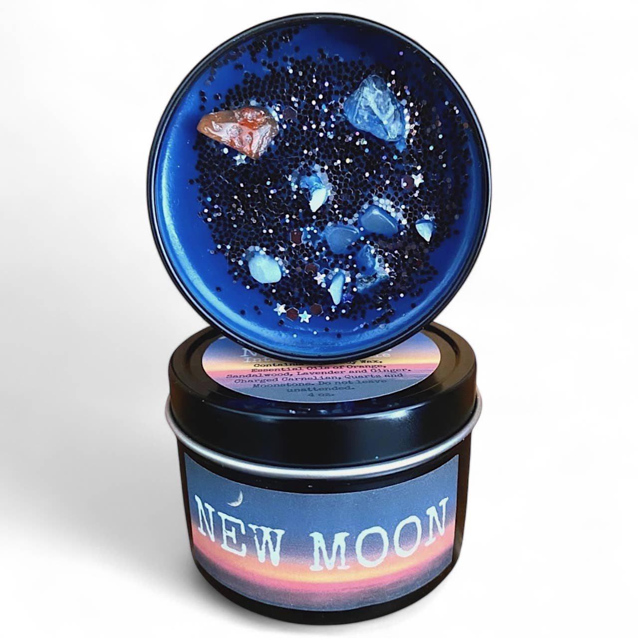 Raven’s Hearth - Wholesale Travel Candles - New Moon Candle | Manifestation | Vegan | Top Seller6