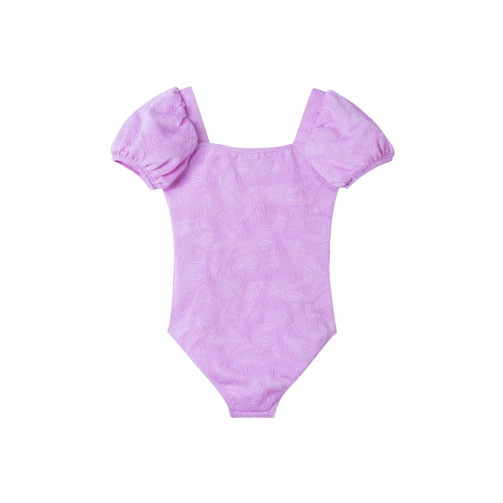 Kids (2-8) One Piece Swim Suit | Purple for wholesale on Faire1