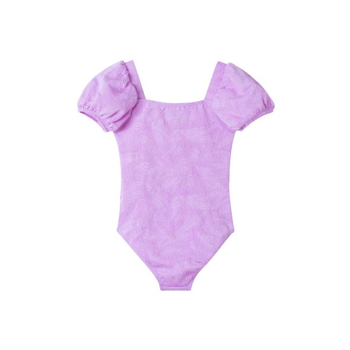 Kids (2-8) One Piece Swim Suit | Purple for wholesale on Faire1