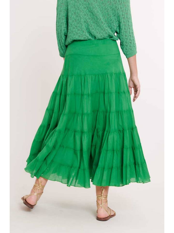 DERHY - Wholesale Skirt - Women's - FLAMENCO plain cotton long skirt6