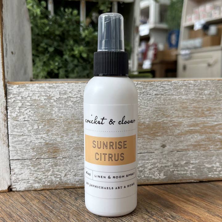 Sunrise Citrus Linen & Room Spray for wholesale by JanMichaels Art & Home
