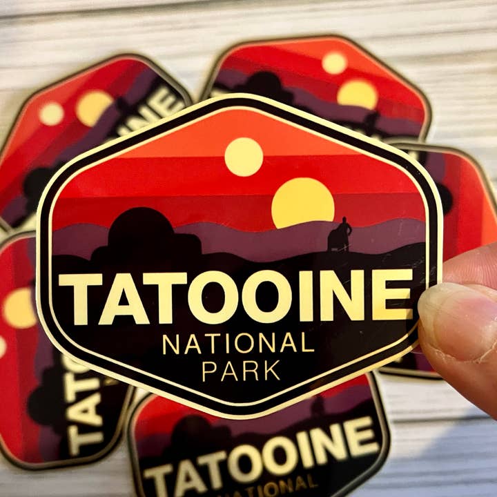 Graceful Darkness, LLC - Wholesale Sticker - National Park, Tatooine, Vinyl Sticker (Star Wars)