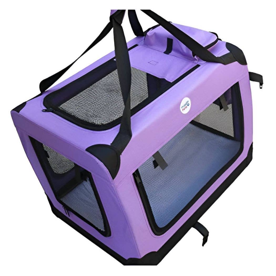 HugglePets - Vente Caisse de transport – chat et chien - Sac de transport pliable HugglePets en tissu pour animaux31