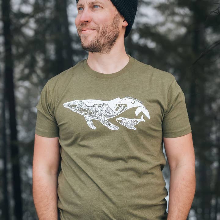 Little Whale, Unisex T-shirt, Responsibly Made for wholesale by Mountain Mornings