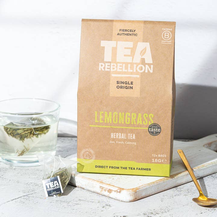 Lemongrass - Herbal Tea | Nepal | Biodegradable Pyramid Bags for wholesale by Tea Rebellion Canada