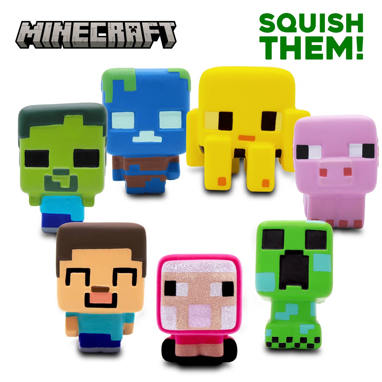 License 2 Play Toys - Wholesale Squishy Toy - Kids & Baby - Minecraft 3.5" Bigger SquishMe Scented Figures in Display3
