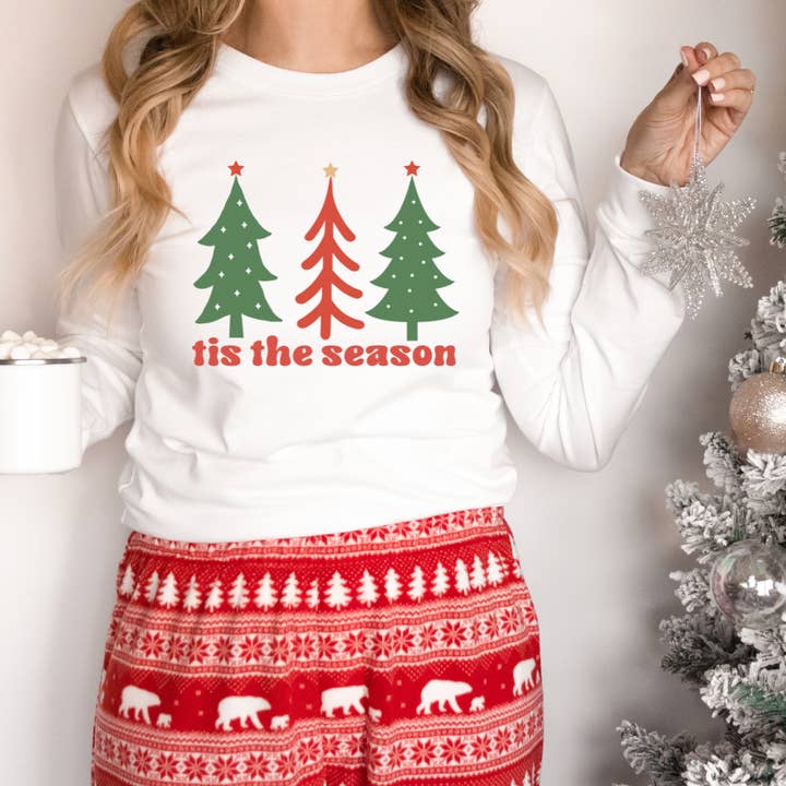 Langärmliges Weihnachts-T-Shirt von Tis für den Großhandel von Londas Trendy Tees