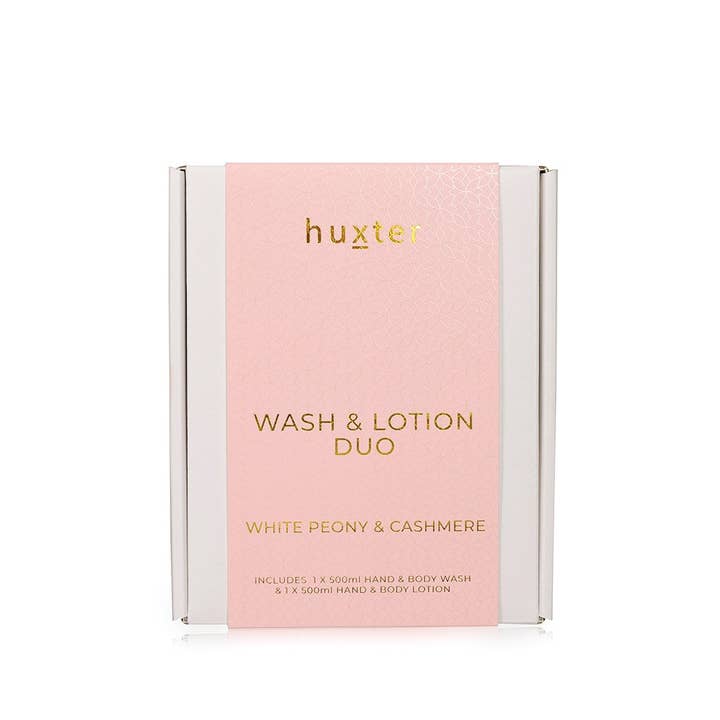 Wash & Lotion Duo - Pink - White Peony & Cashmere for wholesale by Huxter