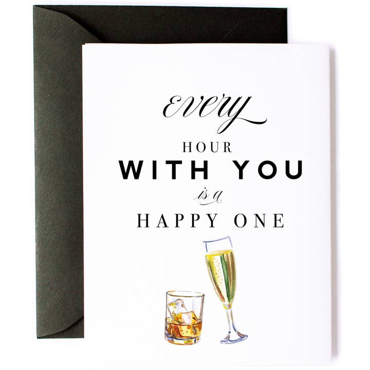Kitty Meow Boutique - Wholesale Anniversary Card - Happy Hour, Love Card & Anniversary Greeting Card1
