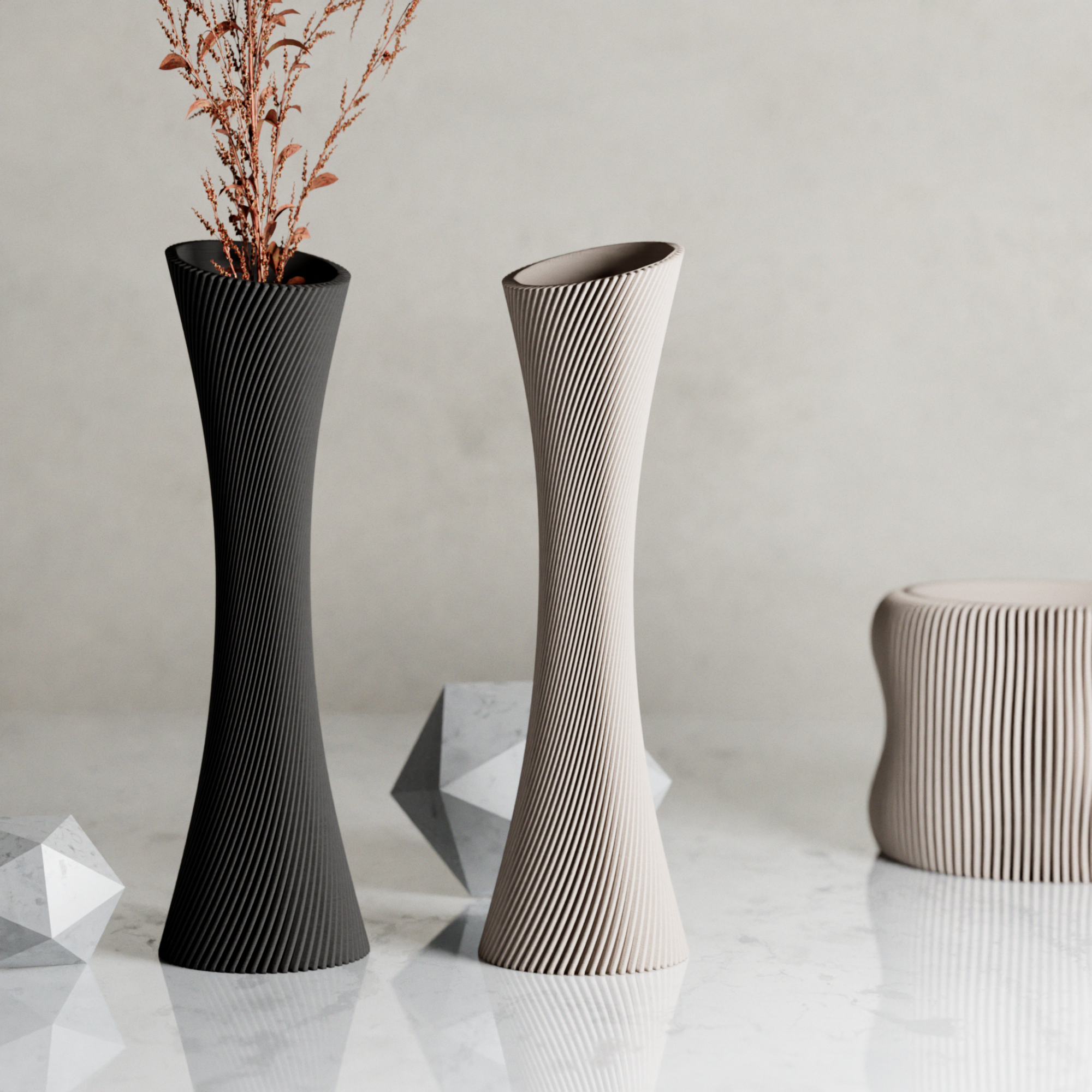 Modernized Pottery - Vente Vases - Vase SPIRAL ROSE | Modernized Pottery2