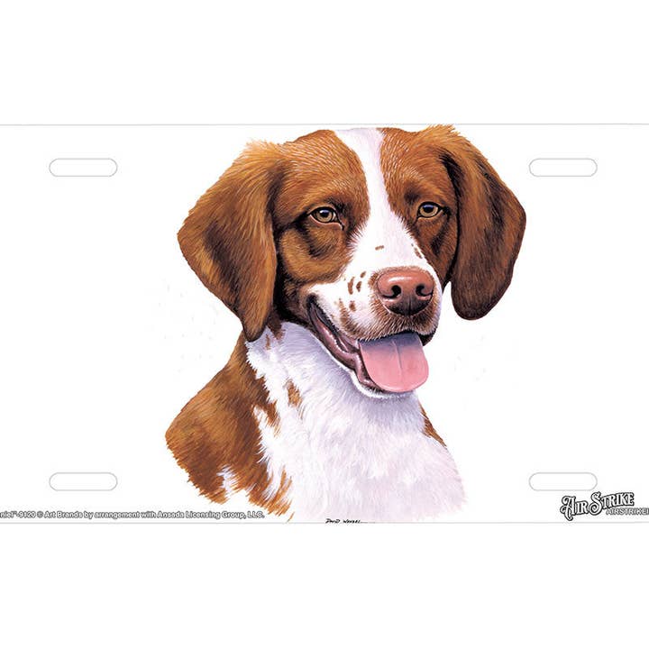 "Brittany Spaniel" - Decorative License Plate for wholesale by Airstrike