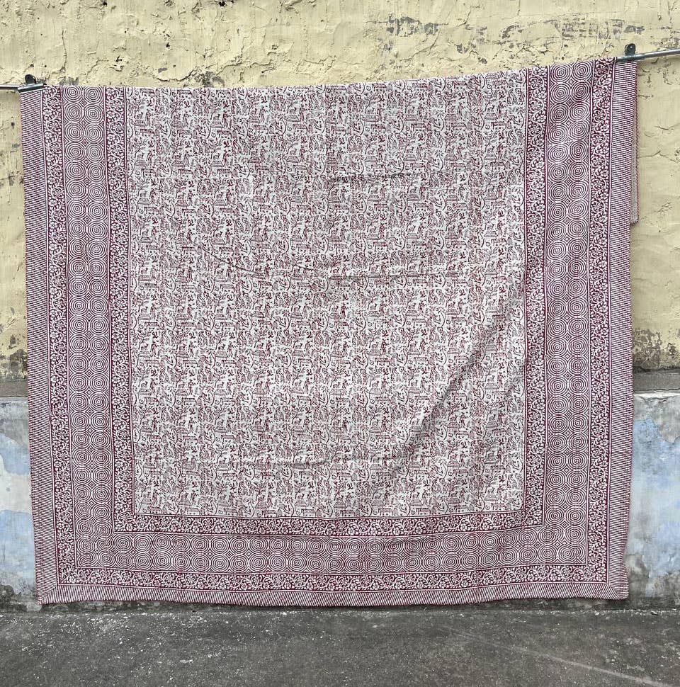 bhavnas boutique – wholesale Quilt – Printed Kantha Quilt Indian Cotton Queen Size Bedding Quilts0