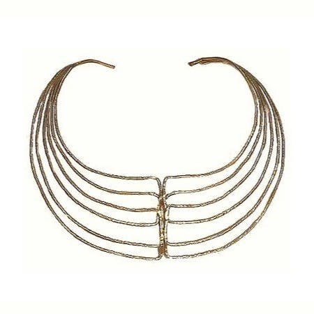 Collana in ottone a 3 fili per la vendita all'ingrosso da parte di Grinhilda Szendy