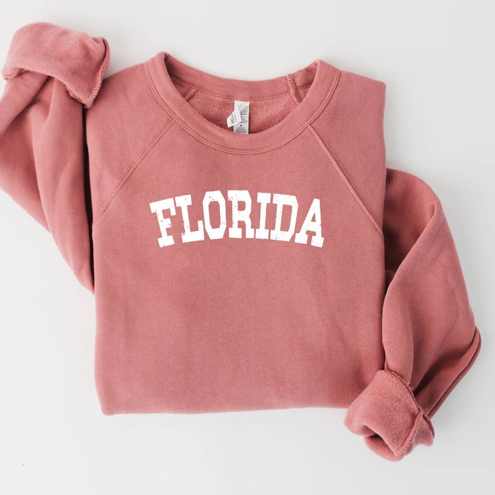 Florida State Bella & Canvas Crewneck Sweatshirt for wholesale by Sights Ink