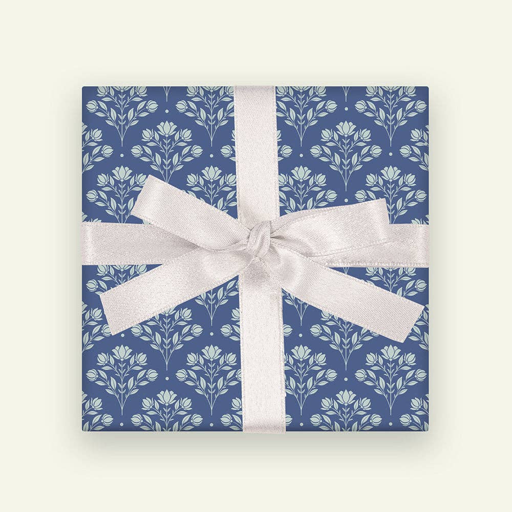 Roxy Lane Design - Wholesale Wrapping Paper Roll - Wrapping Paper Rolls - Floral Scallops - 2 Sheets4