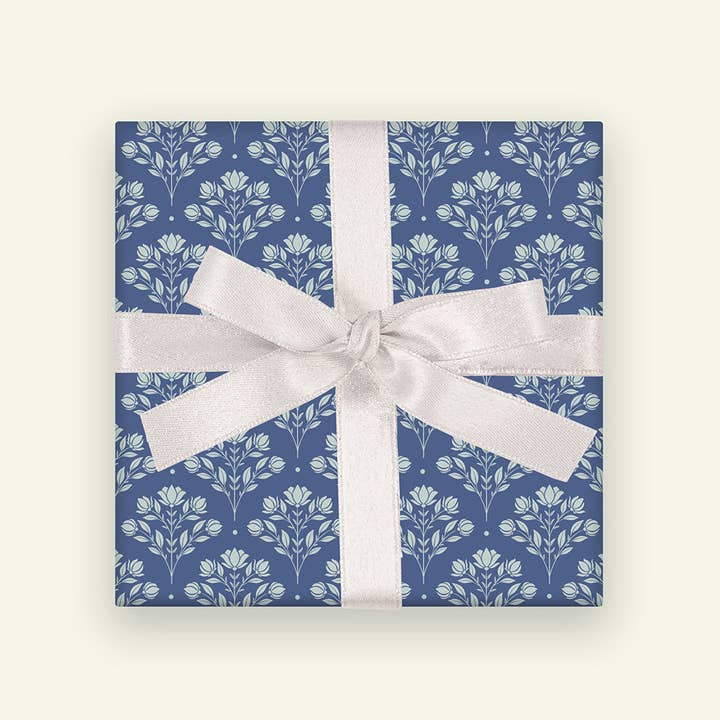 Roxy Lane Design - Wholesale Wrapping Paper Roll - Wrapping Paper Rolls - Floral Scallops - 2 Sheets4
