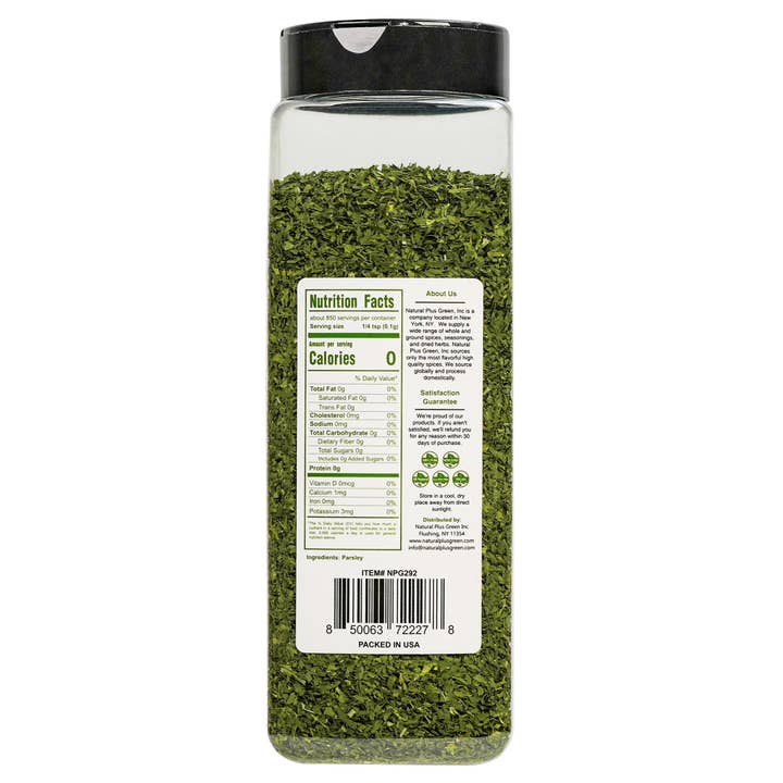 Natural Plus Green - Wholesale Dried/Dehydrated Vegetables - NPG Freeze-Dried Parsley Flakes 3 Oz1