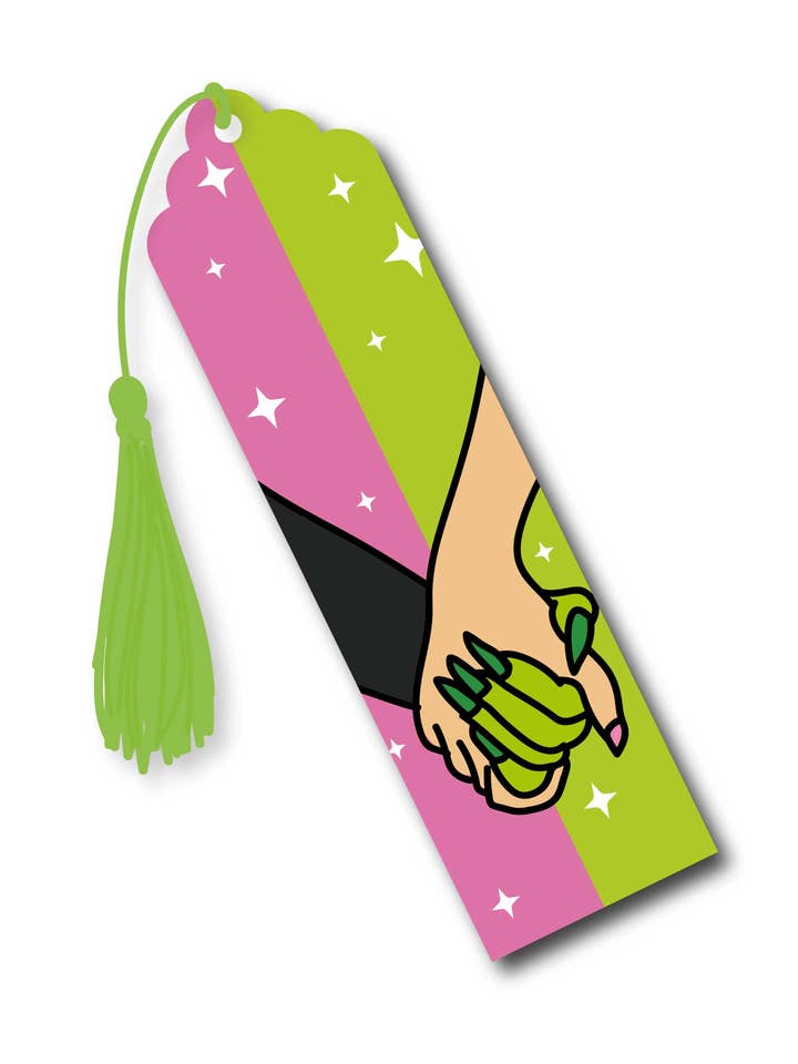 Il rosa si abbina bene con il segnalibro della strega verde per la vendita all'ingrosso da parte di Studio Soph (We Pay Your Import Fees - We Ship DDP)