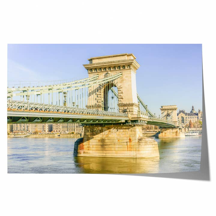 Chain Bridge Budapest | Stampa fotografica d'arte per la vendita all'ingrosso da parte di Natasha Riha Photography