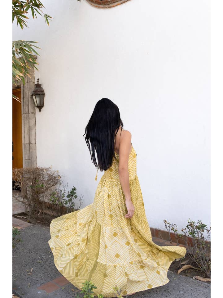 The Fox and The Mermaid - Wholesale Dress – Women's - Shibori Hand-Dyed Maxi Dress (Udvita)7