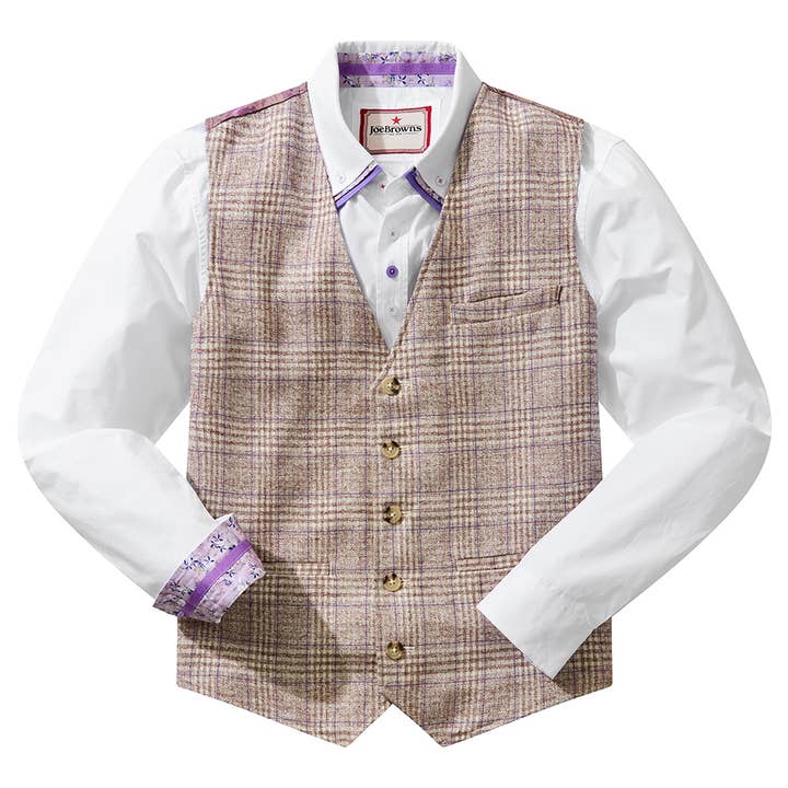 Voorjaarstijd Controleer Gilet voor wholesale door Joe Browns