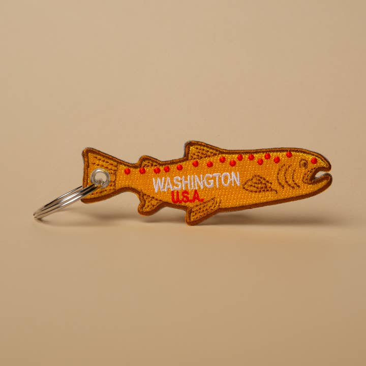 WA Fish Patch Keychain for wholesale by Tender Loving Empire
