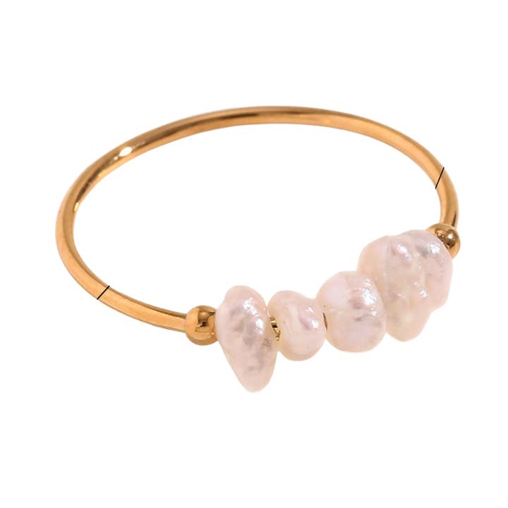 Anillo de Perla Espuma de Mar para venta al por mayor de MOOD