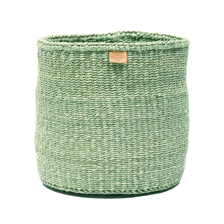 KITENDO: Soft Green Woven Storage Basket | Planter | Toy Basket | Desk Tidy for wholesale on Faire