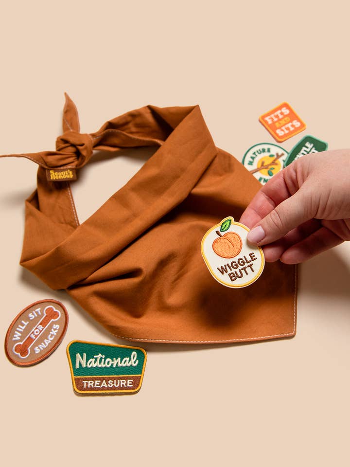 Dog Patch Bar | Loose Iron-On Patches (Pack of 54) for wholesale by Scout's Honour Pty Ltd