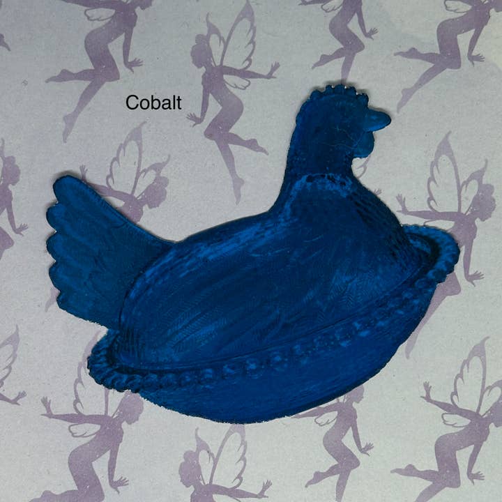 Hen on Nest Sticker, Blue Collection for wholesale by My Graphic Fairy Designs