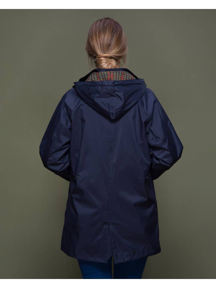 Oxford Waterproof Coat - Navy for wholesale on Faire
