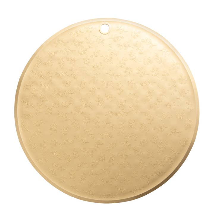 Naturgummi bademåtte Round Leaf Mønster Gul for engroshandel hos Natruba