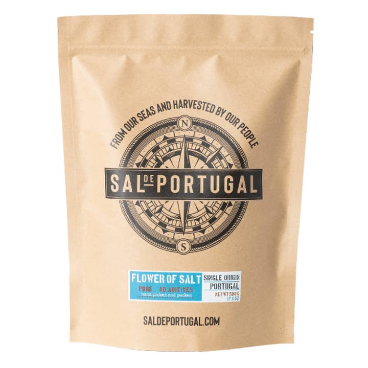 The French Farm - Wholesale Salt - Sal de Portugal Flor de Sal Refill Bag 17.6oz