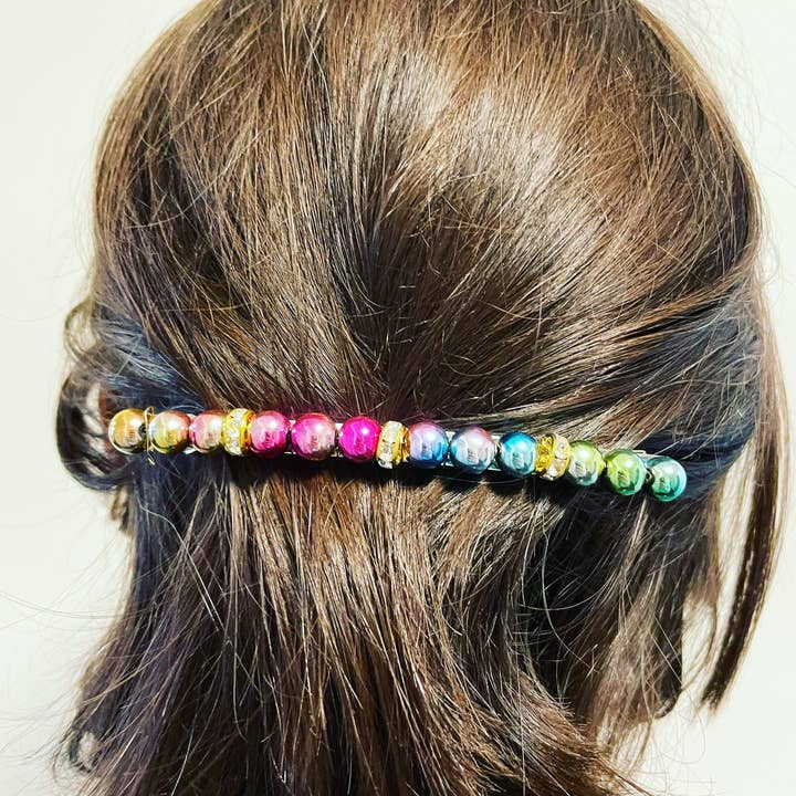 Gemstone Crystal Barrette for wholesale by Hettie Hair Accessories