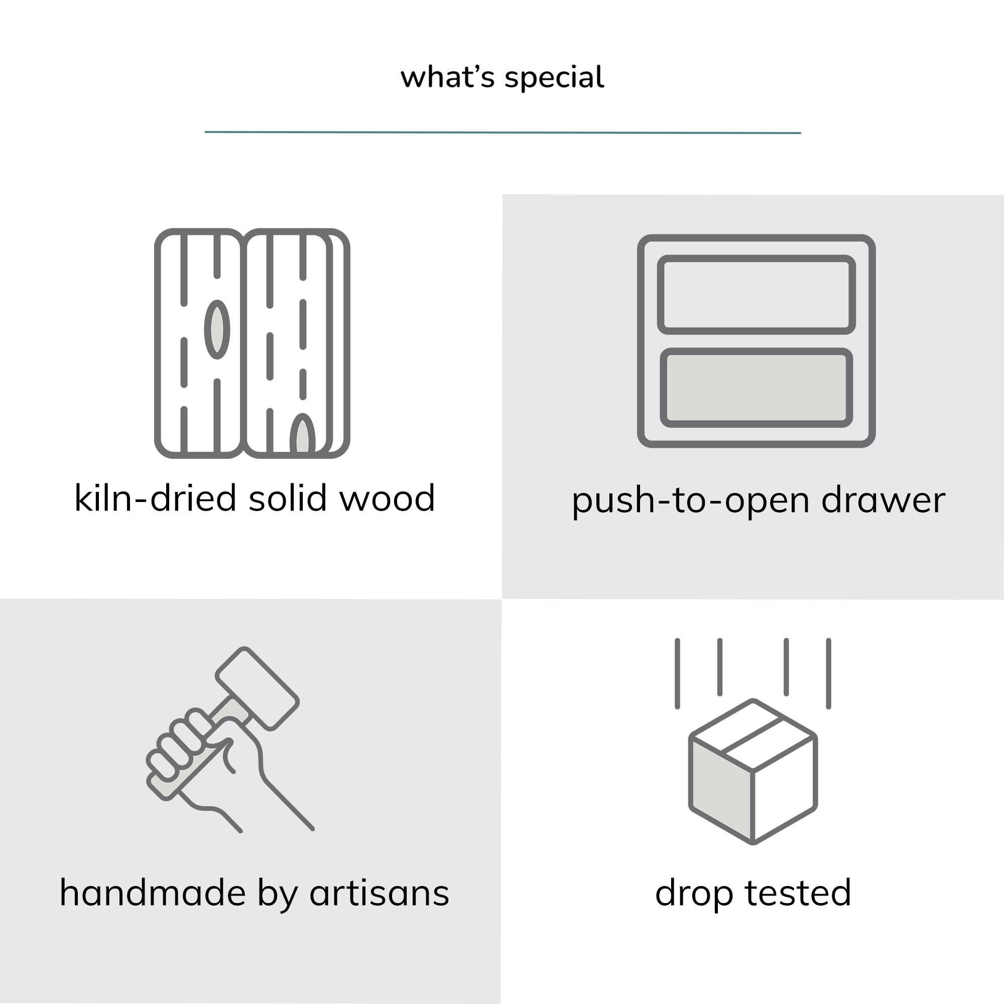 MH London - Wholesale Side Table - Rhonda Solid Wood Night Stand with Drawer17