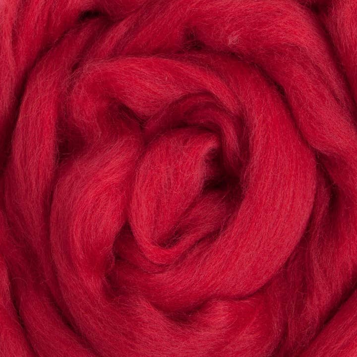 Desert Breeze Distributing - Vente Matériels de bricolage - Top Roving en laine mérinos, rouge cinabre, 1 once1